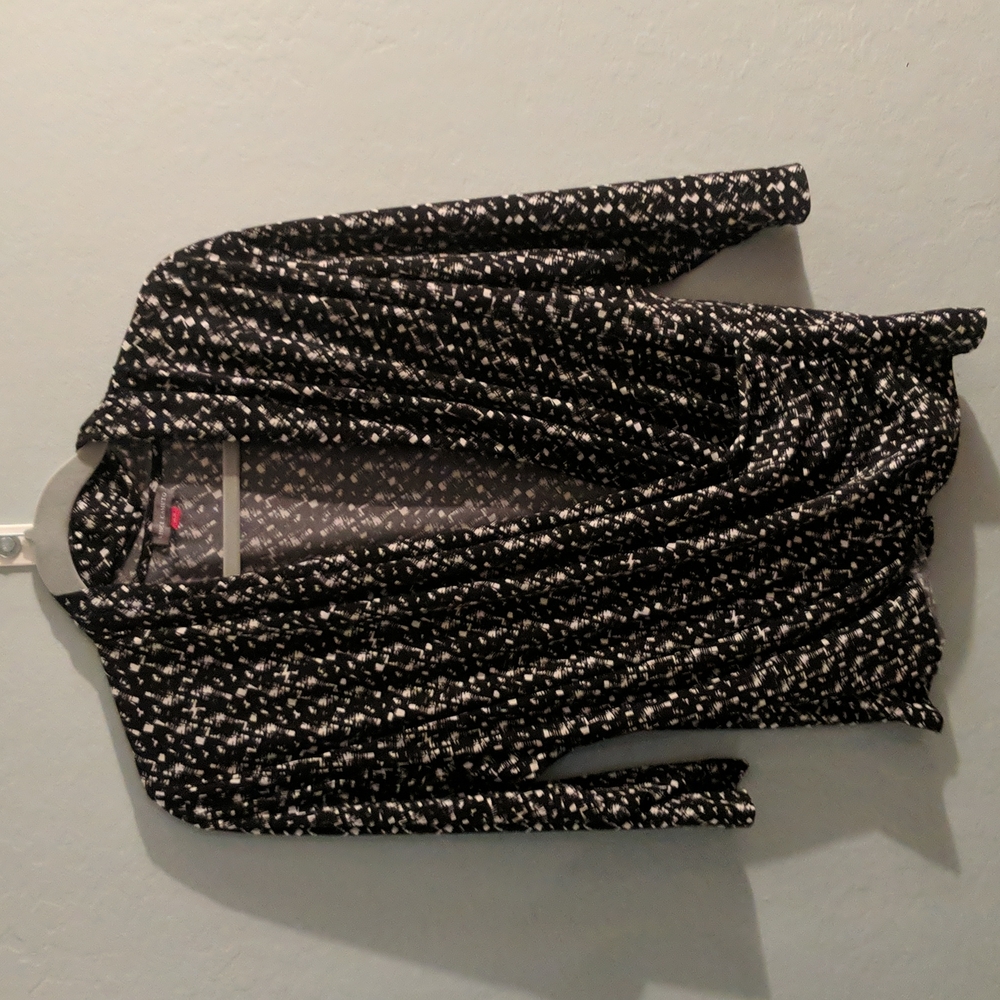 Vince Camuto houndstooth blouse